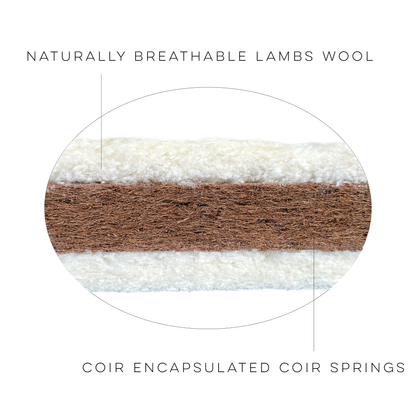 140 x 70 All Natural Coir Mattress With Coir Pocket Springs