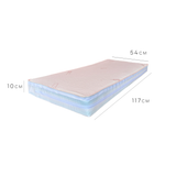117 x 54 cm Excellence Cot Mattress - TCPP FREE FOAM & Pocket Springs- two  Easychange Coolmax© & Maxispace toppers.