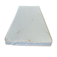 117 x 54 x 10 cm Airflow  Cot Mattress - Uniqie Pocket Foam Springs - Safer Foam TCPP-FREE -  Two Coolmax© and Maxispace Easychange Zip-on Toppers