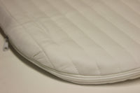 66 x 28 x 4 cm Moses Basket Mattress Ambassador, Foam base,  Microfibre Cover. Waterproof liner