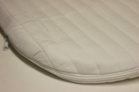 Moses Basket Mattress Size, Ambassador 76 x 36 x 4 cm, Foam base,  Microfibre Cover. Waterproof liner