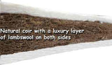 89 x 38 x 5 cm  NightyNite ® Coir & Lambswool  Crib Mattress Coolmax© & Maxispace Cover