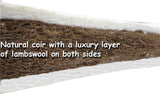 Easychange® Dependable Cot Mattress - Natural  Coir & Lambswool -Pocket Springs - Coolmax Toppers - 7 Sizes-nightynite.myshopify.com