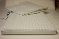 89 x 38 Ambassador Foam Crib Mattress, Waterproof liner -Two Washable Microfibre Covers - Cot Mattress Company