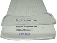 89 x 38 Ambassador Foam Crib Mattress, Waterproof liner -Two Washable Microfibre Covers - Cot Mattress Company